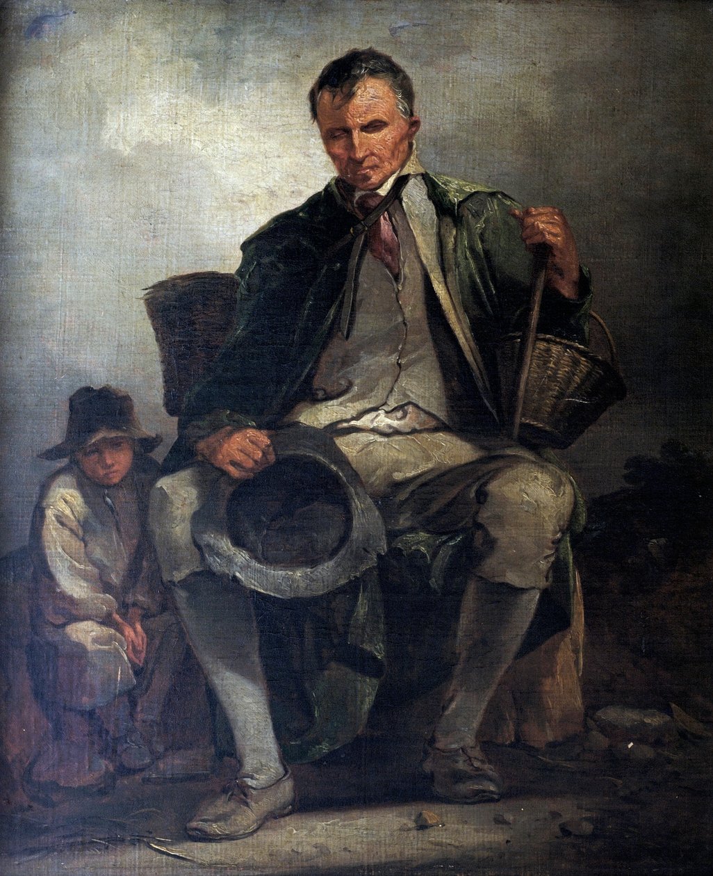 Sokea kerjäläinen, n. 1788 tekijältä Thomas Barker of Bath