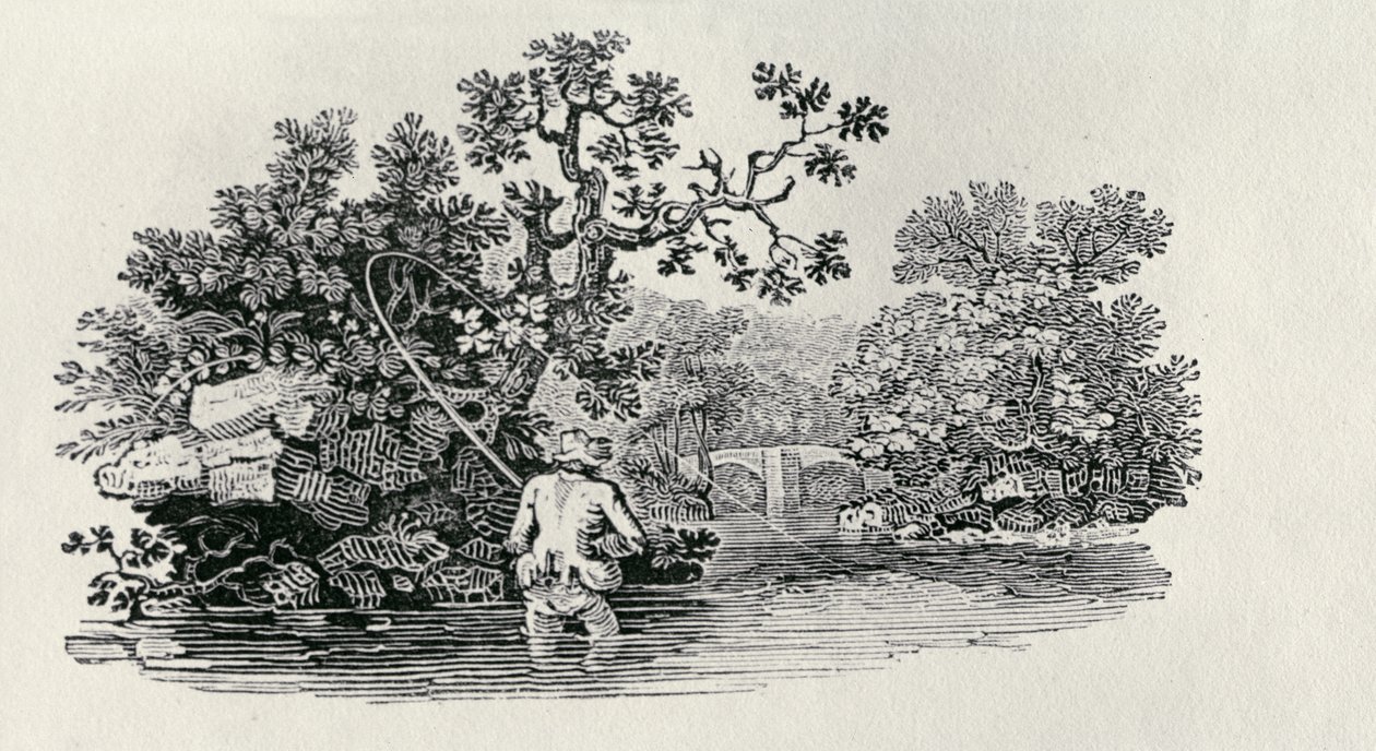 Lohen pelaaminen elokuvasta Historia of British Birds and Quadrupeds tekijältä Thomas Bewick