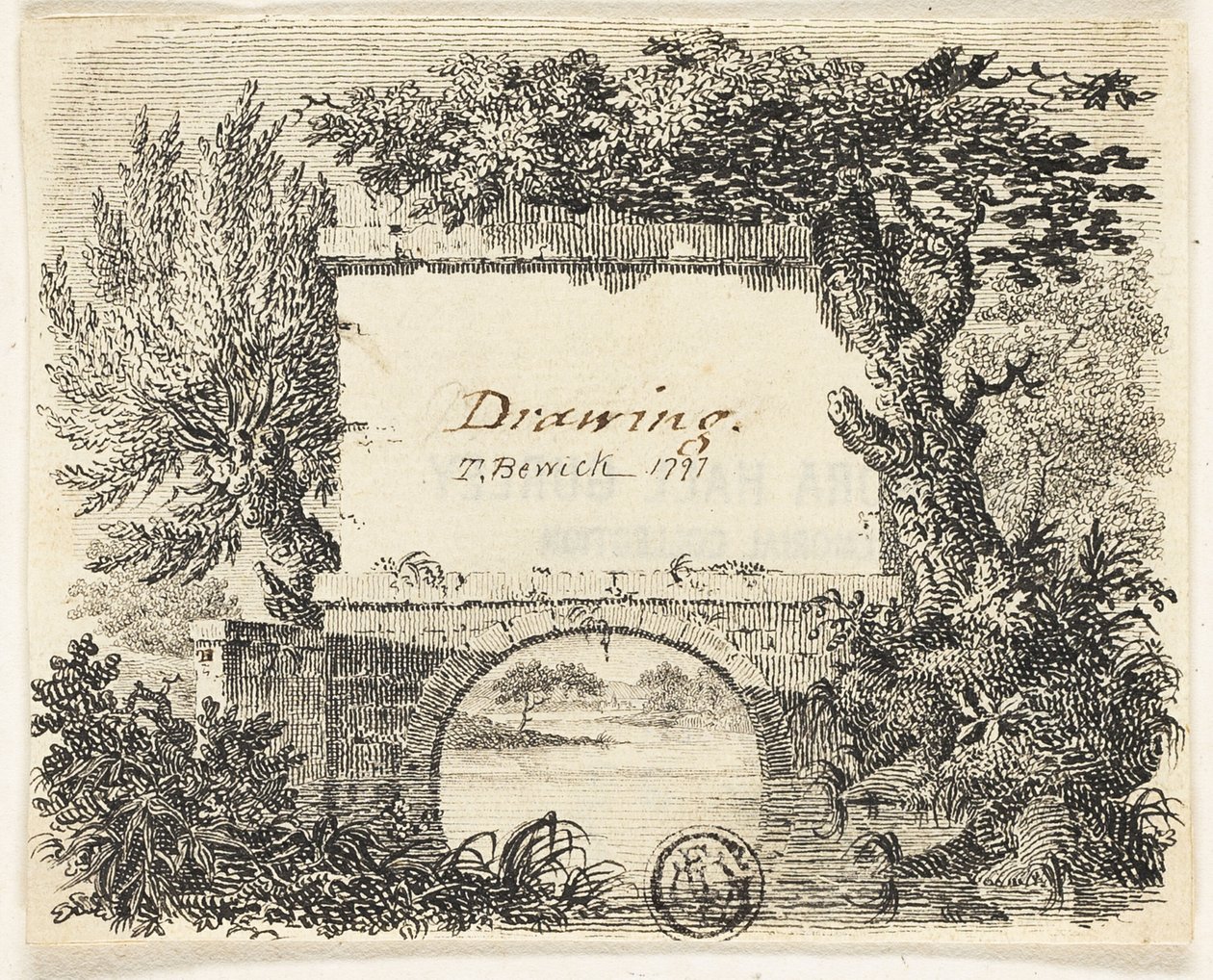 Vinjetti siltapuilla tekijältä Thomas Bewick