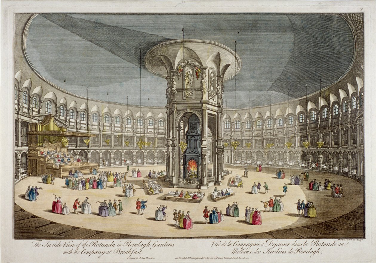 Rotunda Ranelagh Gardensissa, Chelsea, Lontoo, 1750 tekijältä Thomas Bowles