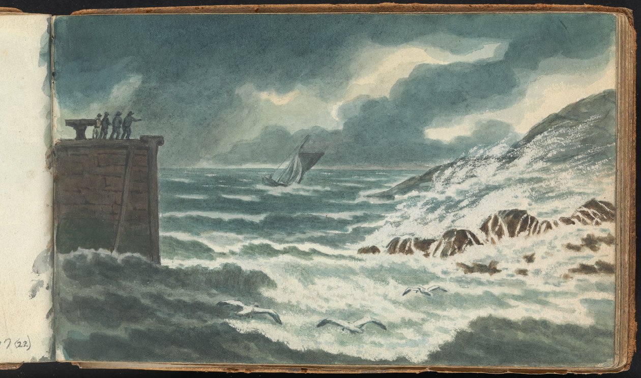 Maisema- ja kuvatutkimusalbumi: Storm at Sea tekijältä Thomas Bradshaw