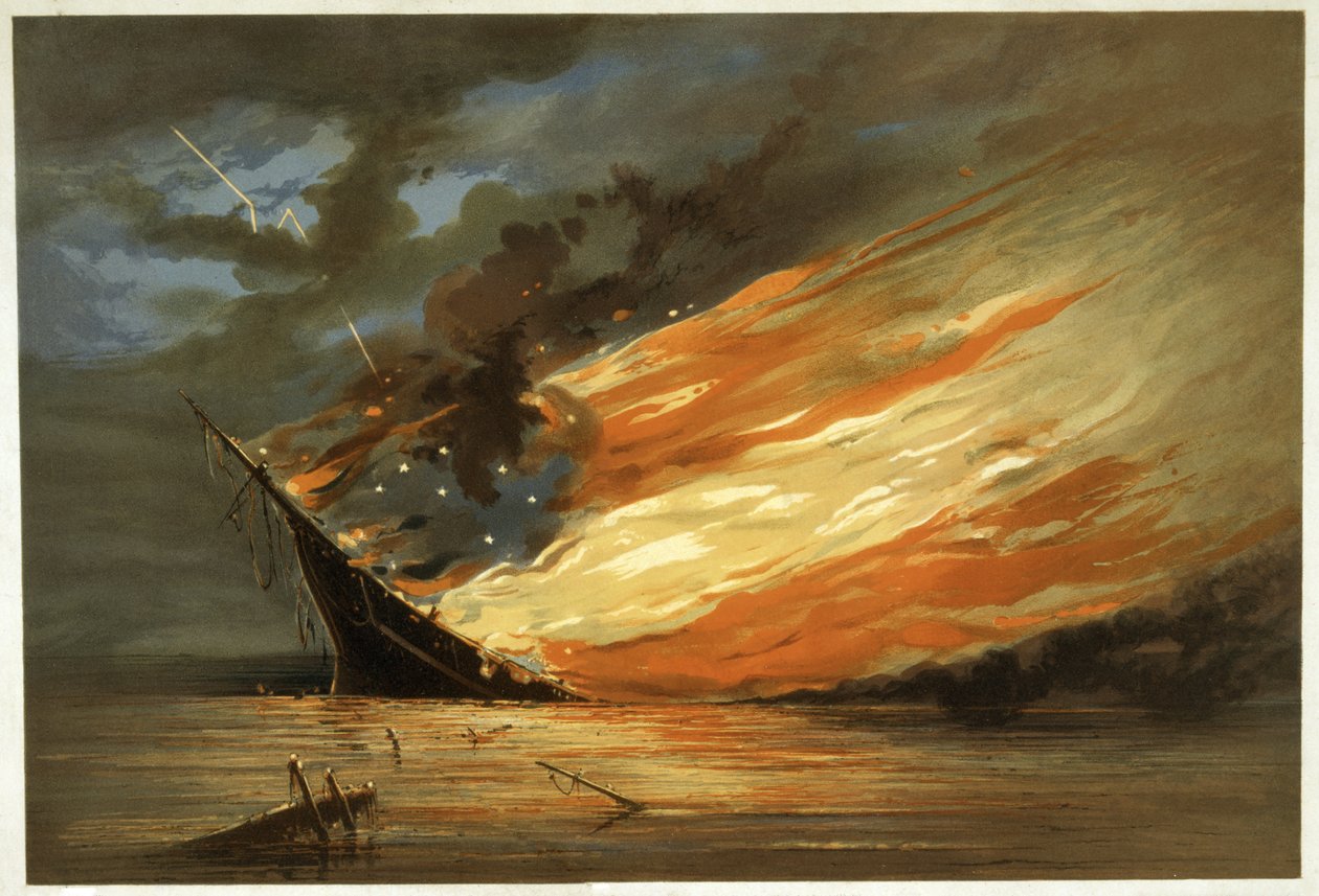 The Return, or Saved From The Wreck, julkaistu n. 1872 (chromolitho) tekijältä Thomas Brooks