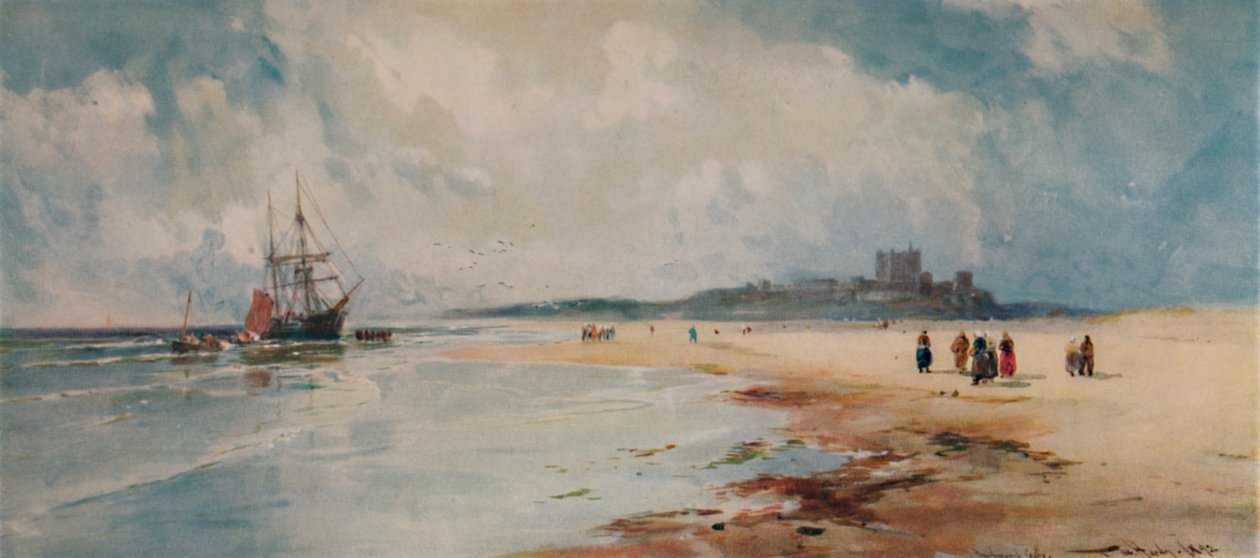 Bamboroughin linna, 1892, 1935 tekijältä Thomas Bush Hardy
