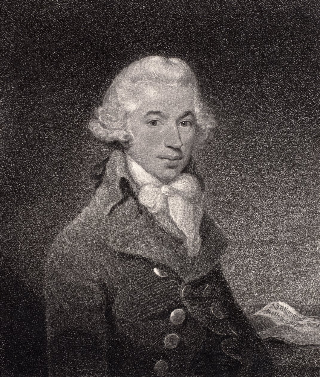 William Nutterin kaivertama Ignace Pleyelin (1757-1831) muotokuva tekijältä Thomas Bush Hardy