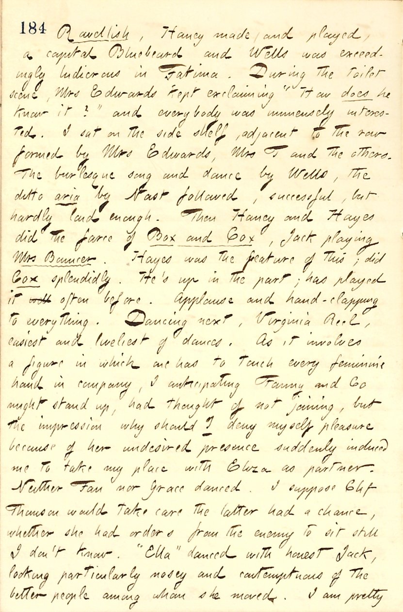 Thomas Butler Gunn Diaries- Osa 11, sivu 193, 26. joulukuuta 1859 tekijältä Thomas Butler Gunn