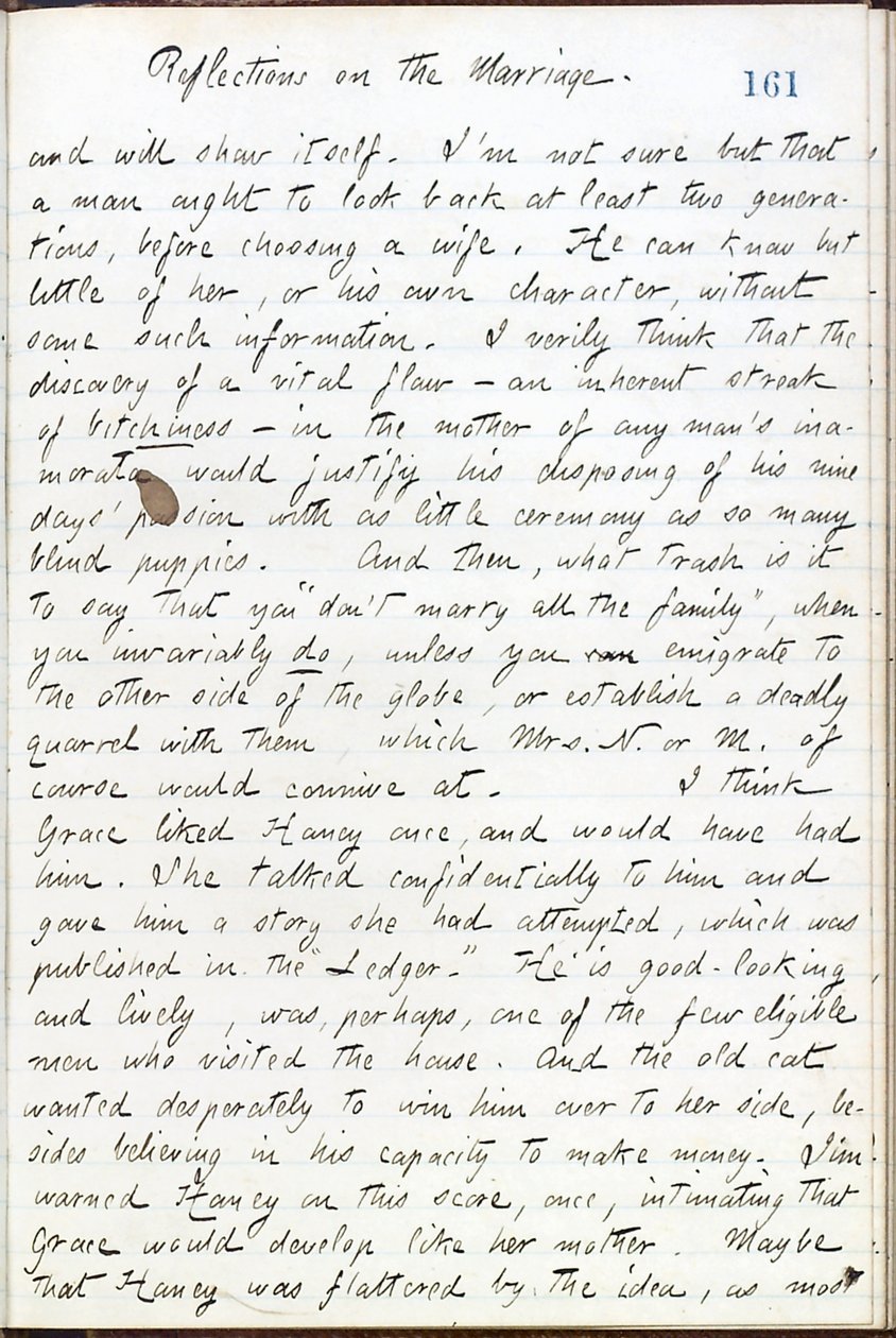 Thomas Butler Gunn Diaries- Osa 16, sivu 183, 14. toukokuuta 1861 tekijältä Thomas Butler Gunn