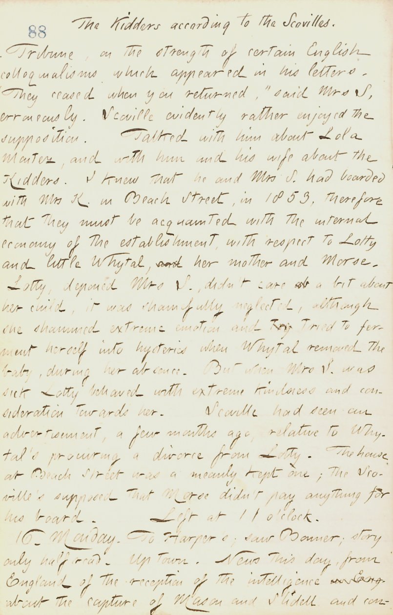 Thomas Butler Gunnin päiväkirjat - Nide 18, sivu 99, 15. joulukuuta 1861. tekijältä Thomas Butler Gunn