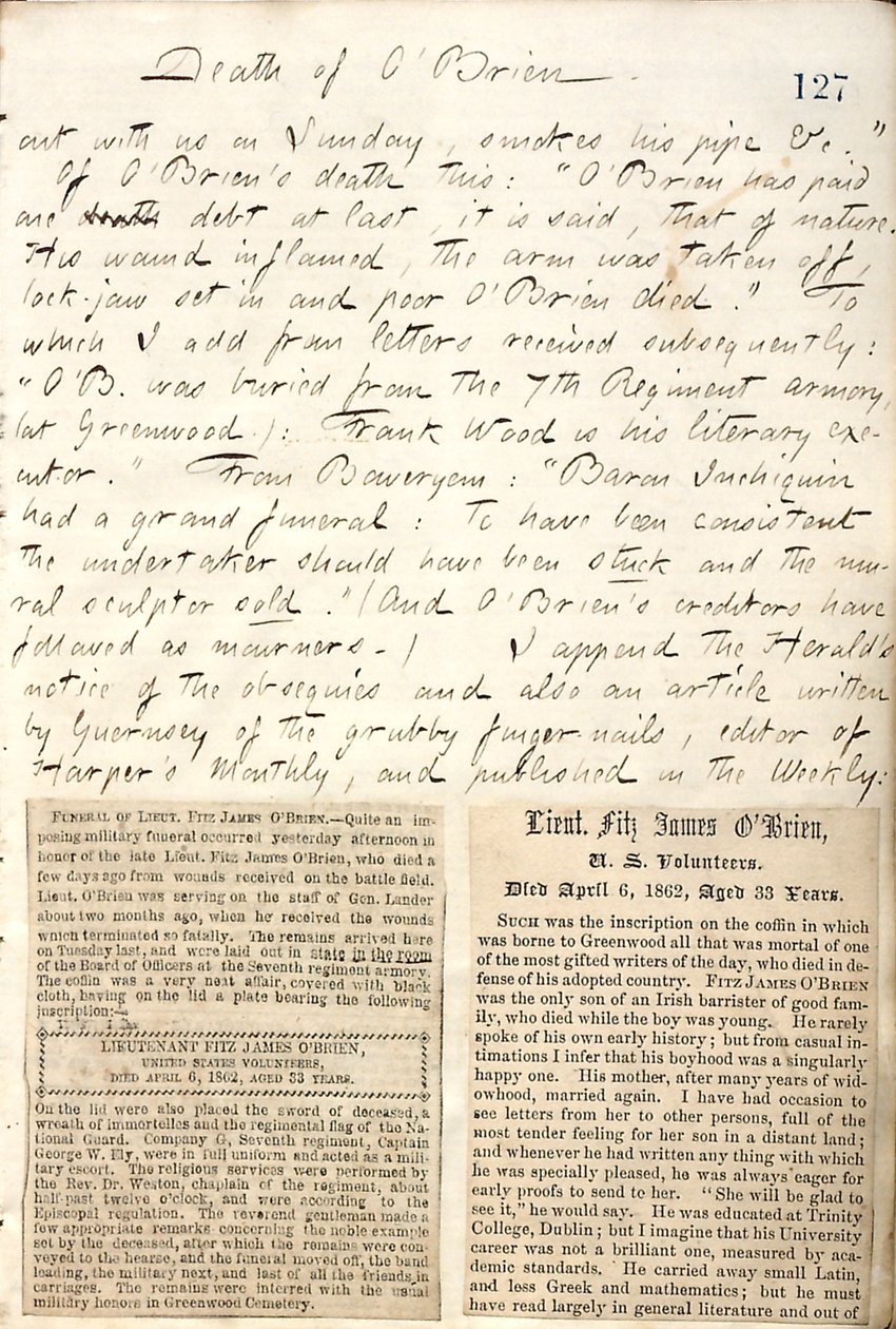 Thomas Butler Gunn Diaries- Osa 19, sivu 142, 17. huhtikuuta 1862 tekijältä Thomas Butler Gunn