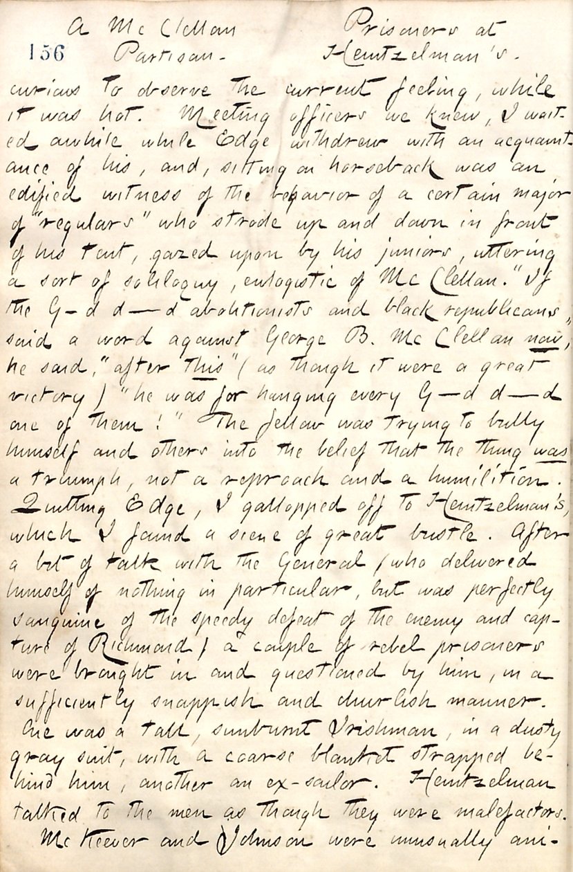 Thomas Butler Gunn Diaries- Osa 19, sivu 177, 4. toukokuuta 1862 tekijältä Thomas Butler Gunn