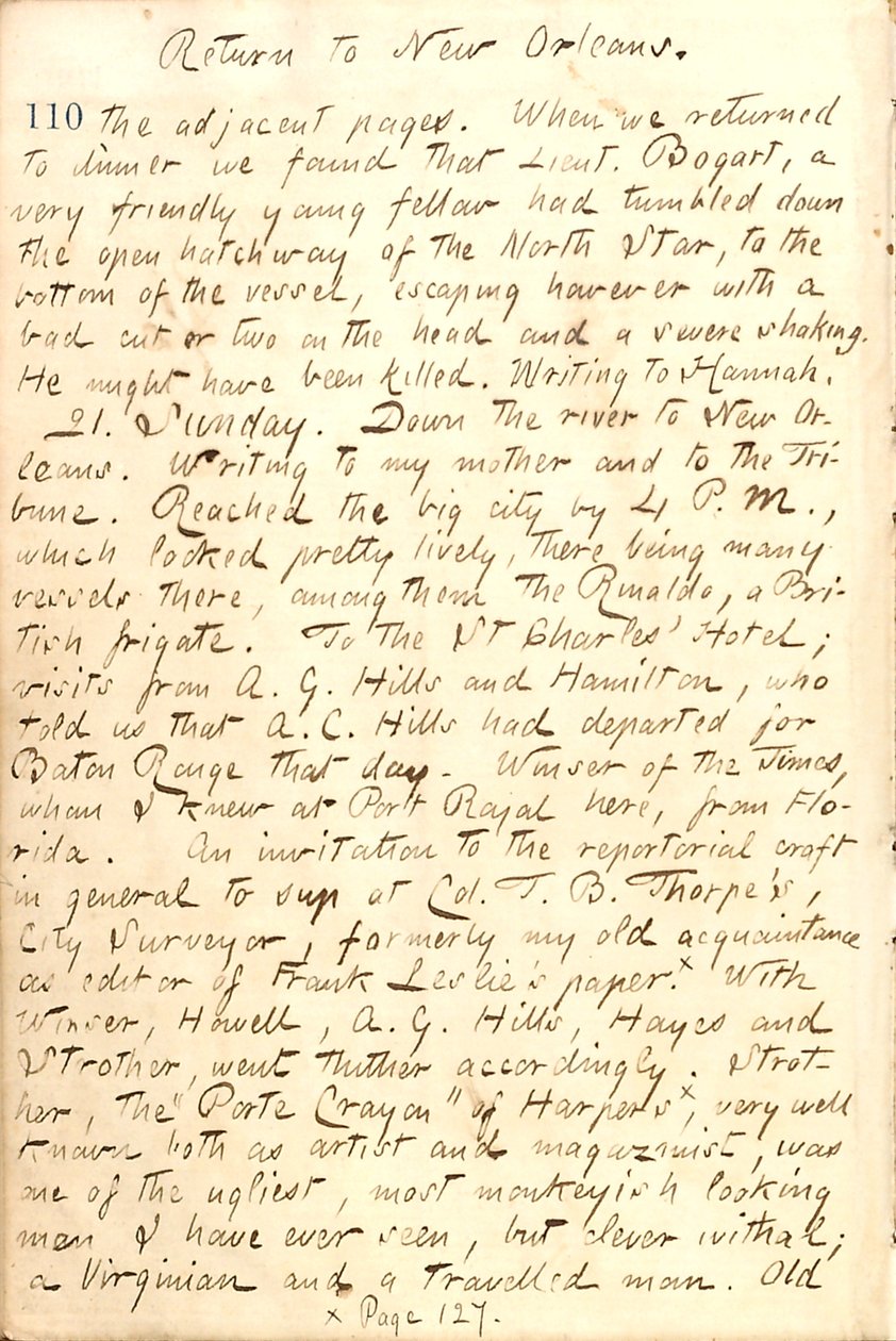 Thomas Butler Gunnin päiväkirjat - Nide 21, sivu 120, 20. joulukuuta 1862. tekijältä Thomas Butler Gunn