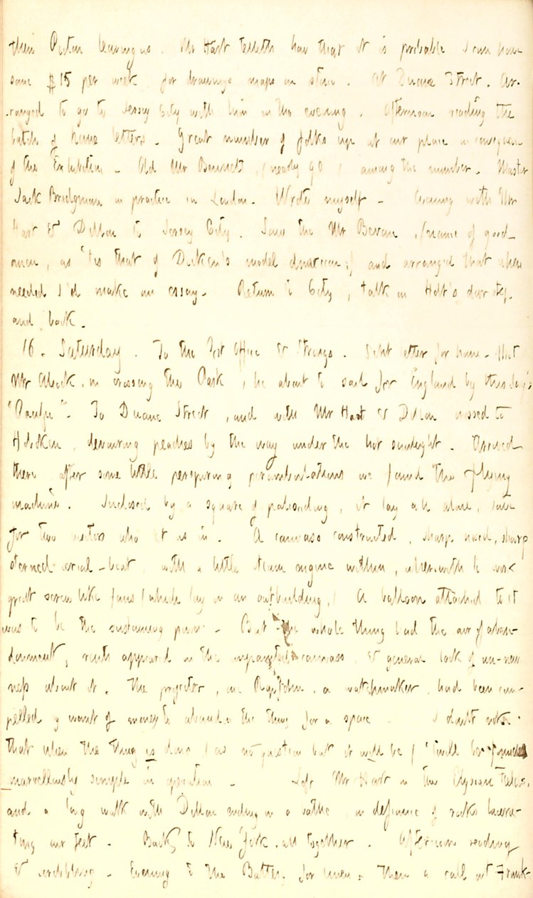 Thomas Butler Gunnin päiväkirjat- osa 2, sivu 155, 15.-16. Elokuuta 1851 tekijältä Thomas Butler Gunn