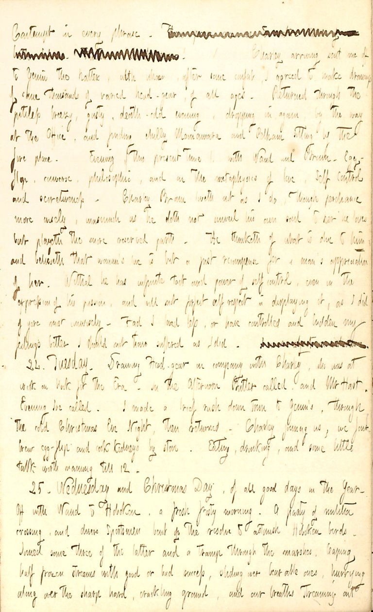 Thomas Butler Gunnin päiväkirjat- osa 2, sivu 27, 23.-25. Joulukuuta 1850 tekijältä Thomas Butler Gunn