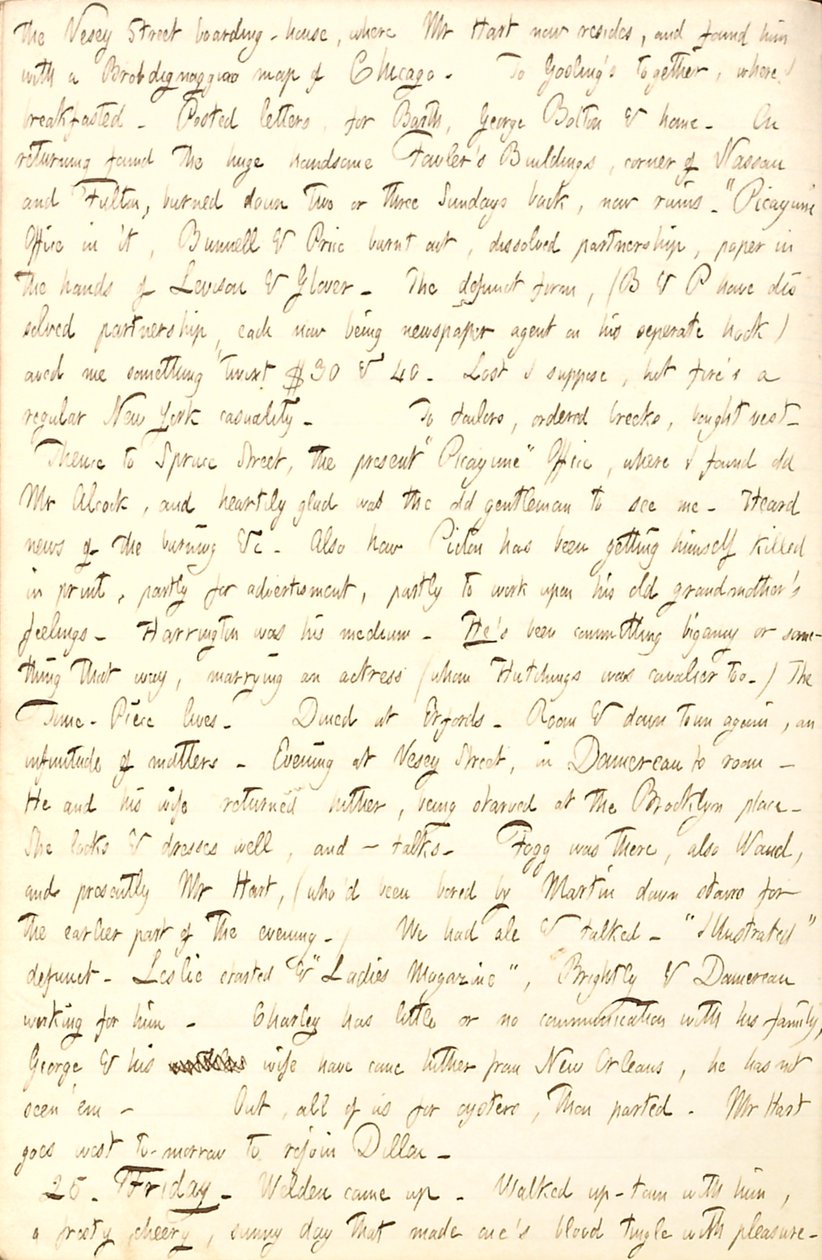 Thomas Butler Gunn Diaries- Osa 6, sivu 206, 24.-25. Marraskuuta 1853 tekijältä Thomas Butler Gunn