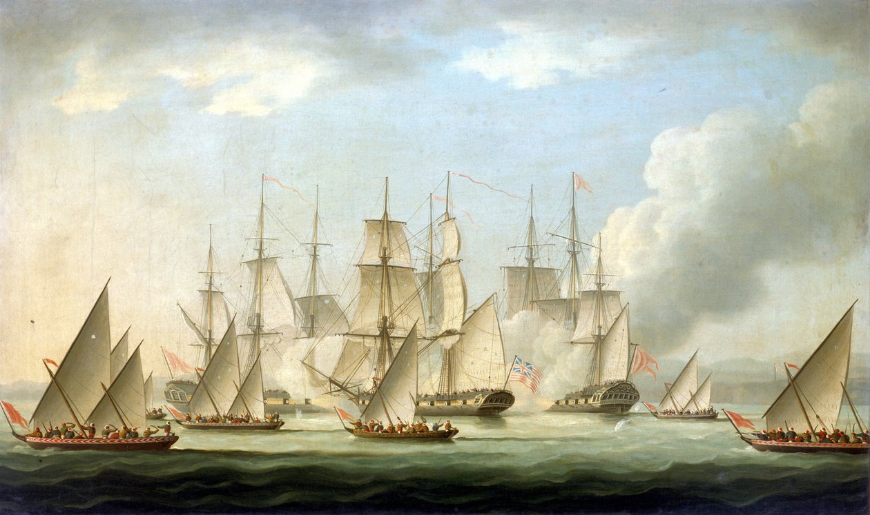 Merirosvojen hyökkäys HMS Auroraan tekijältä Thomas Buttersworth