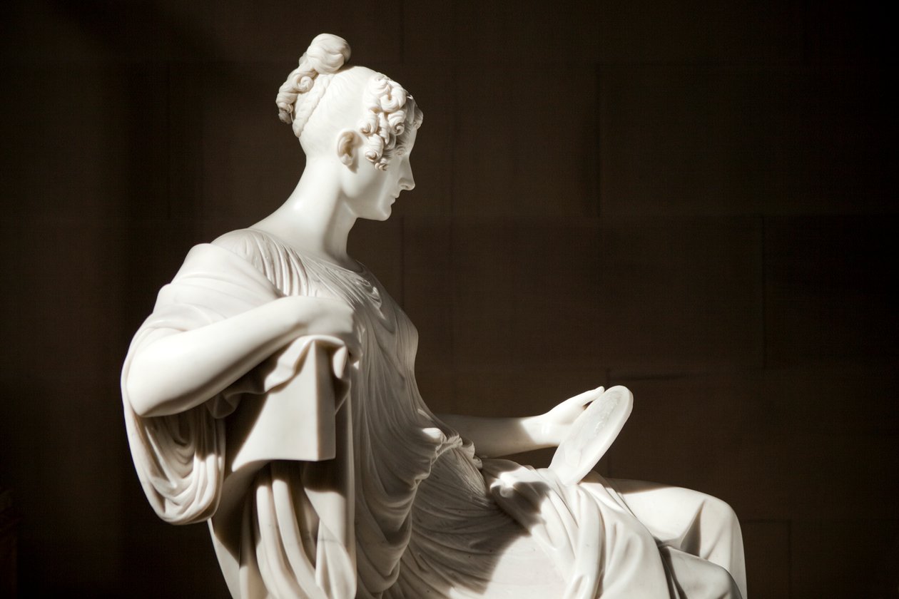 Prinsessa Pauline Borghesen veistos (marmori) tekijältä Thomas Campbell