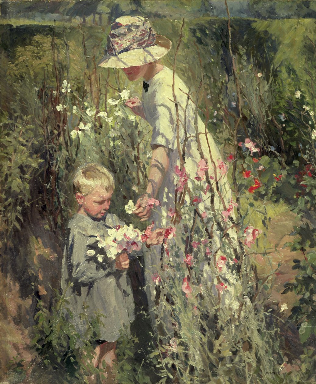 Posies, n. 1912 (öljy kankaalle) tekijältä Thomas Cantrell Dugdale