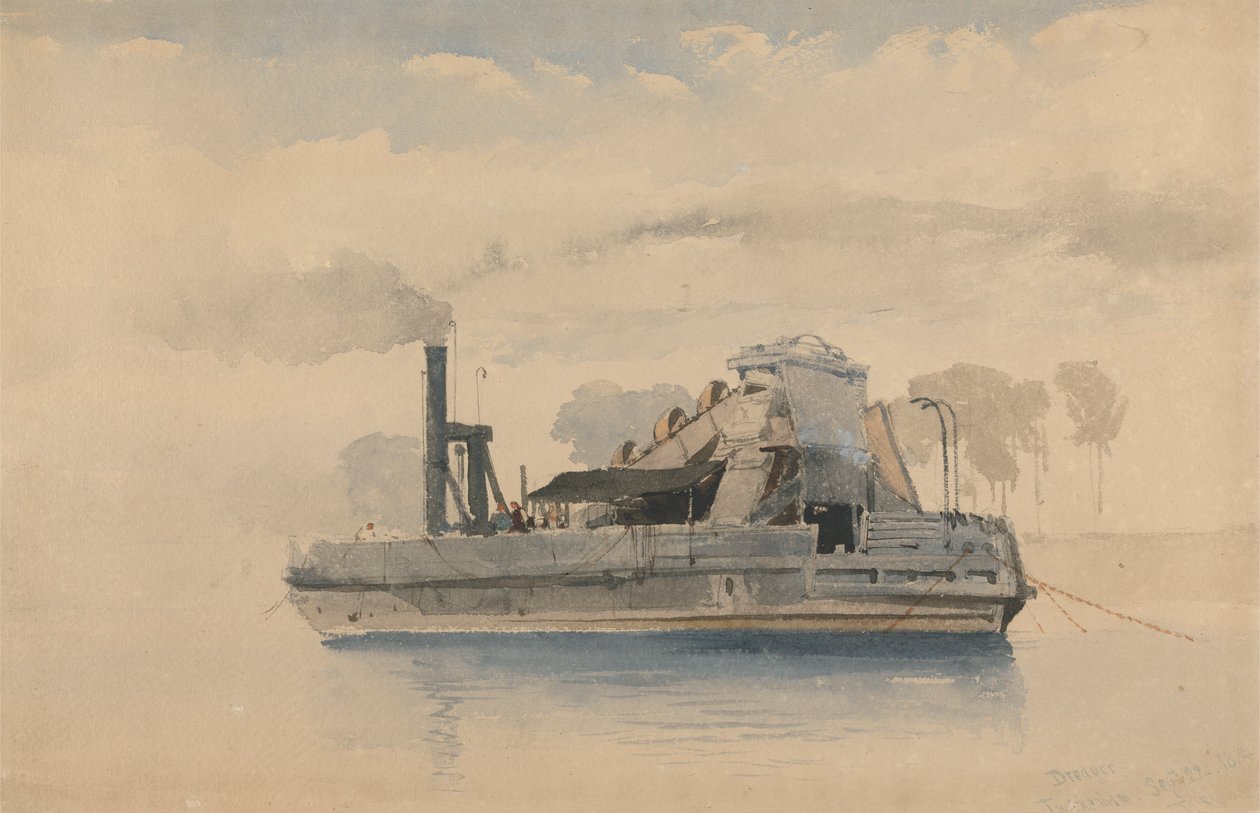 Ruoppaaja Twickenhamissa, 22. syyskuuta 1874 tekijältä Thomas Charles Leeson Rowbotham