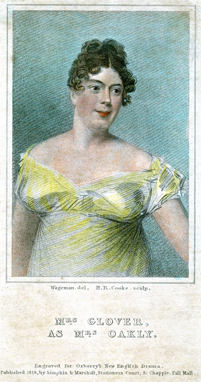 Rouva Clover, rouva Oaklyna, 1818 tekijältä Thomas Charles Wageman