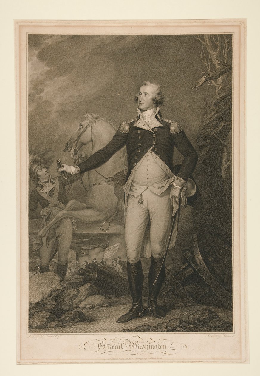 George Washington Trentonin taistelussa (1792) tekijältä Thomas Cheesman