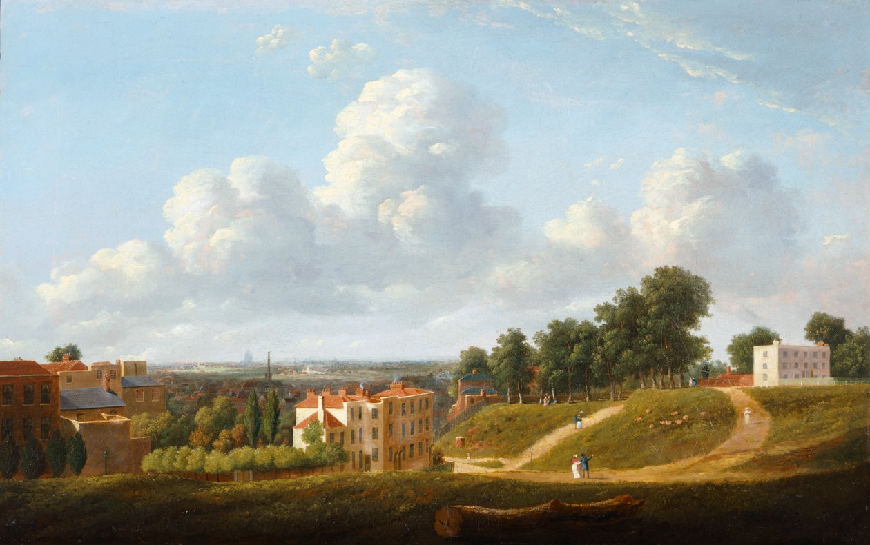 Näkymä Crooms Hillille, josta on näkymät Hyde Valelle, vuoden 1824 jälkeen (öljy kankaalle) tekijältä Thomas Christopher Hofland