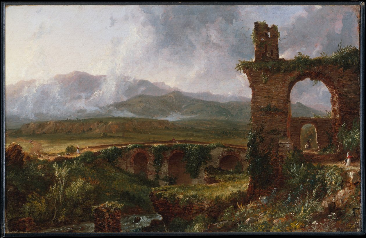 Näkymä Tivolin läheltä (aamulla) tekijältä Thomas Cole