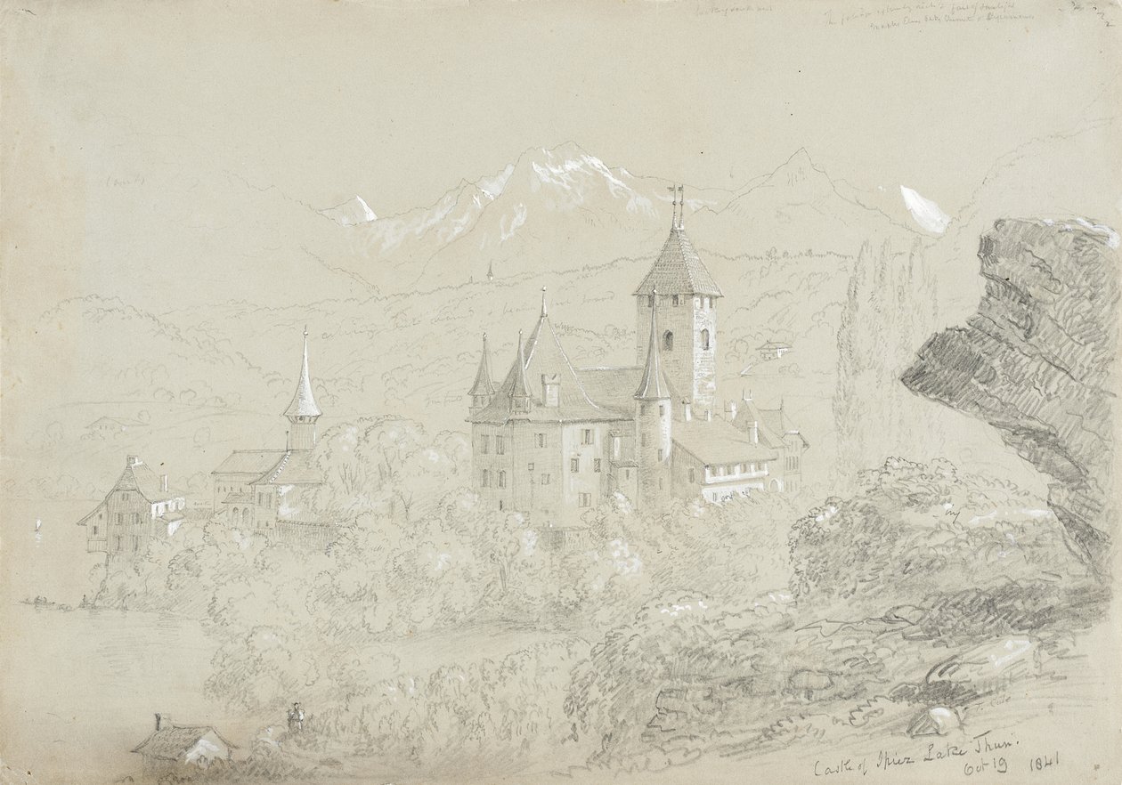 Spiezin linna Thunjärvellä tekijältä Thomas Cole