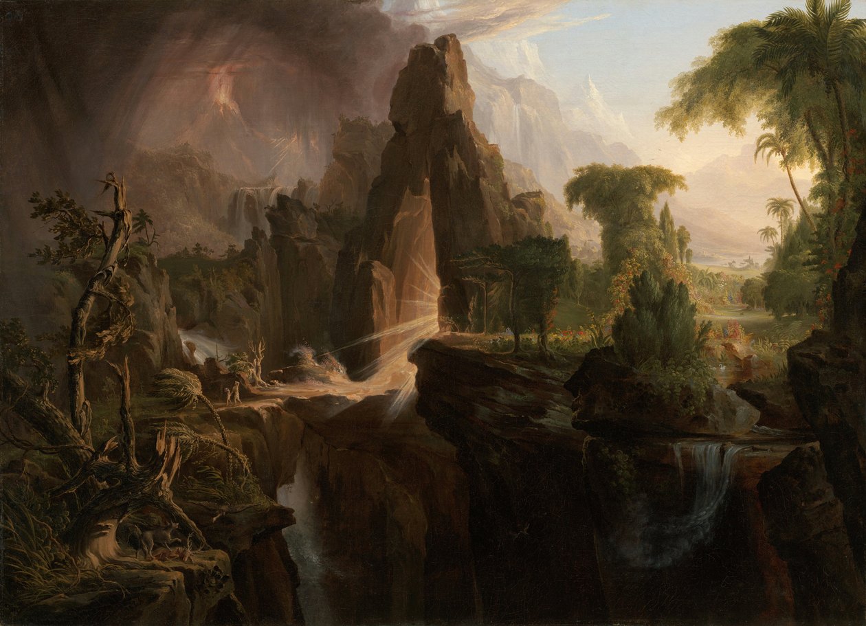 Karkottaminen Eedenin puutarhasta tekijältä Thomas Cole