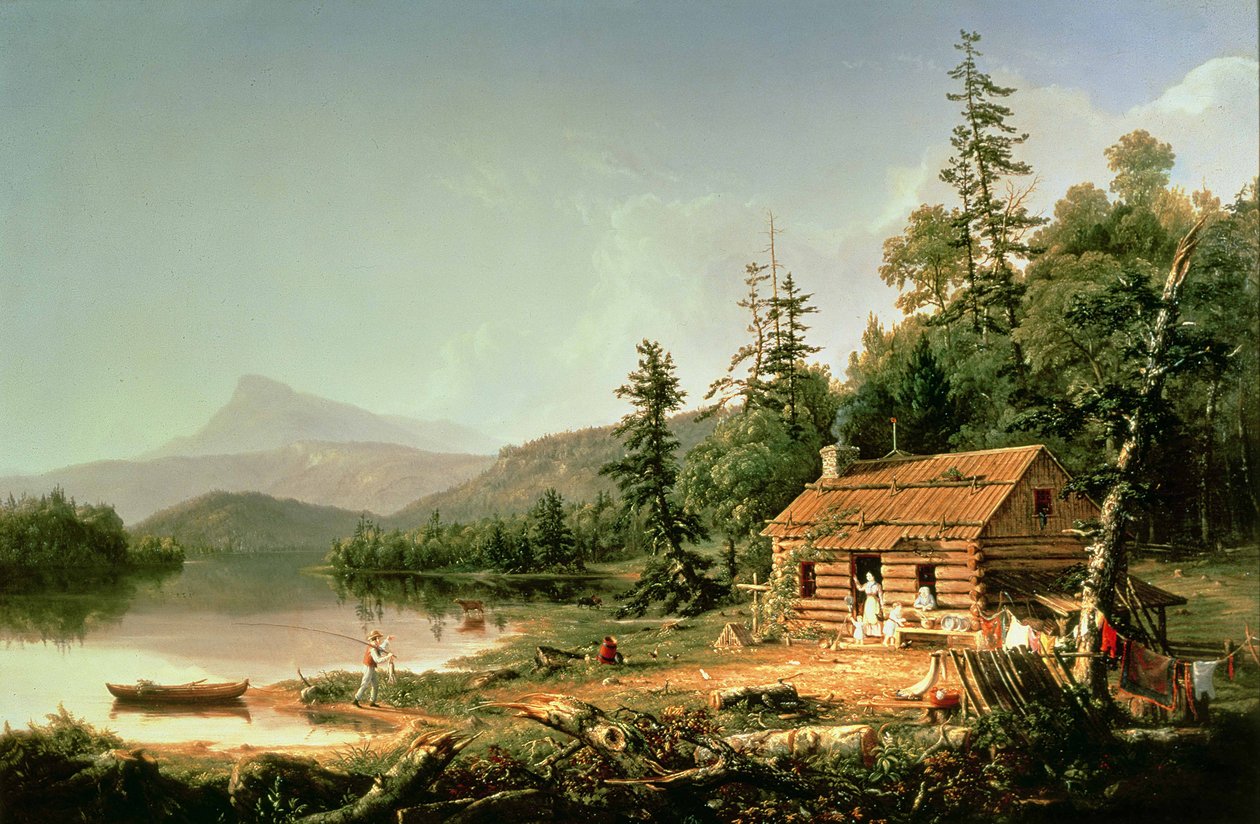 Koti metsässä, 1847 tekijältä Thomas Cole