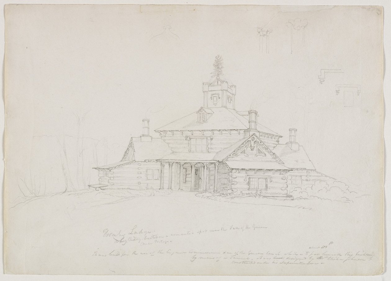 Hornby Lodge, 1839 tekijältä Thomas Cole