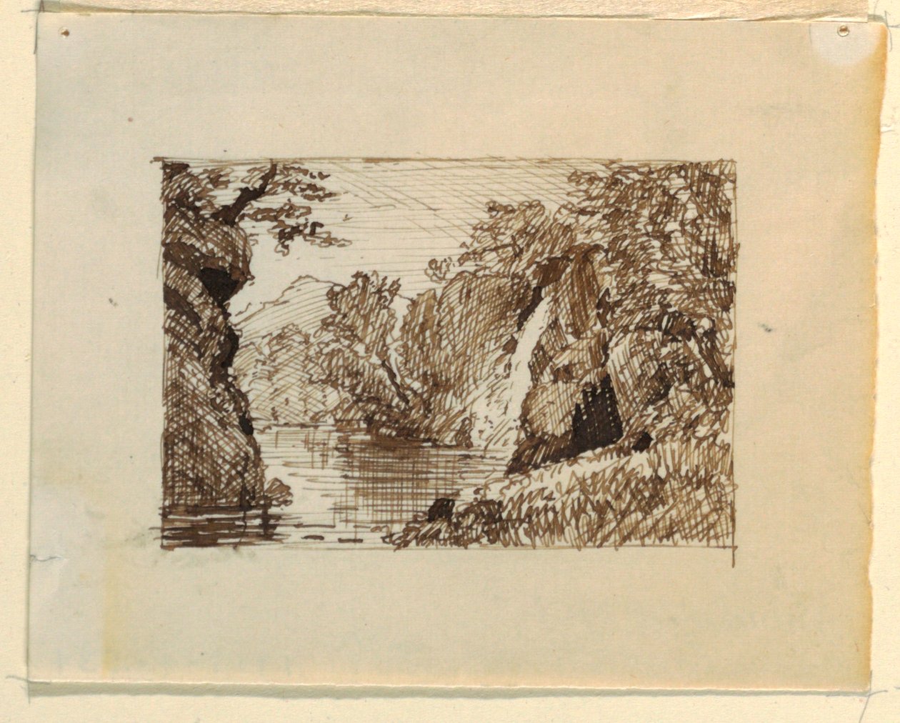 Kuvitteellinen maisema tekijältä Thomas Cole