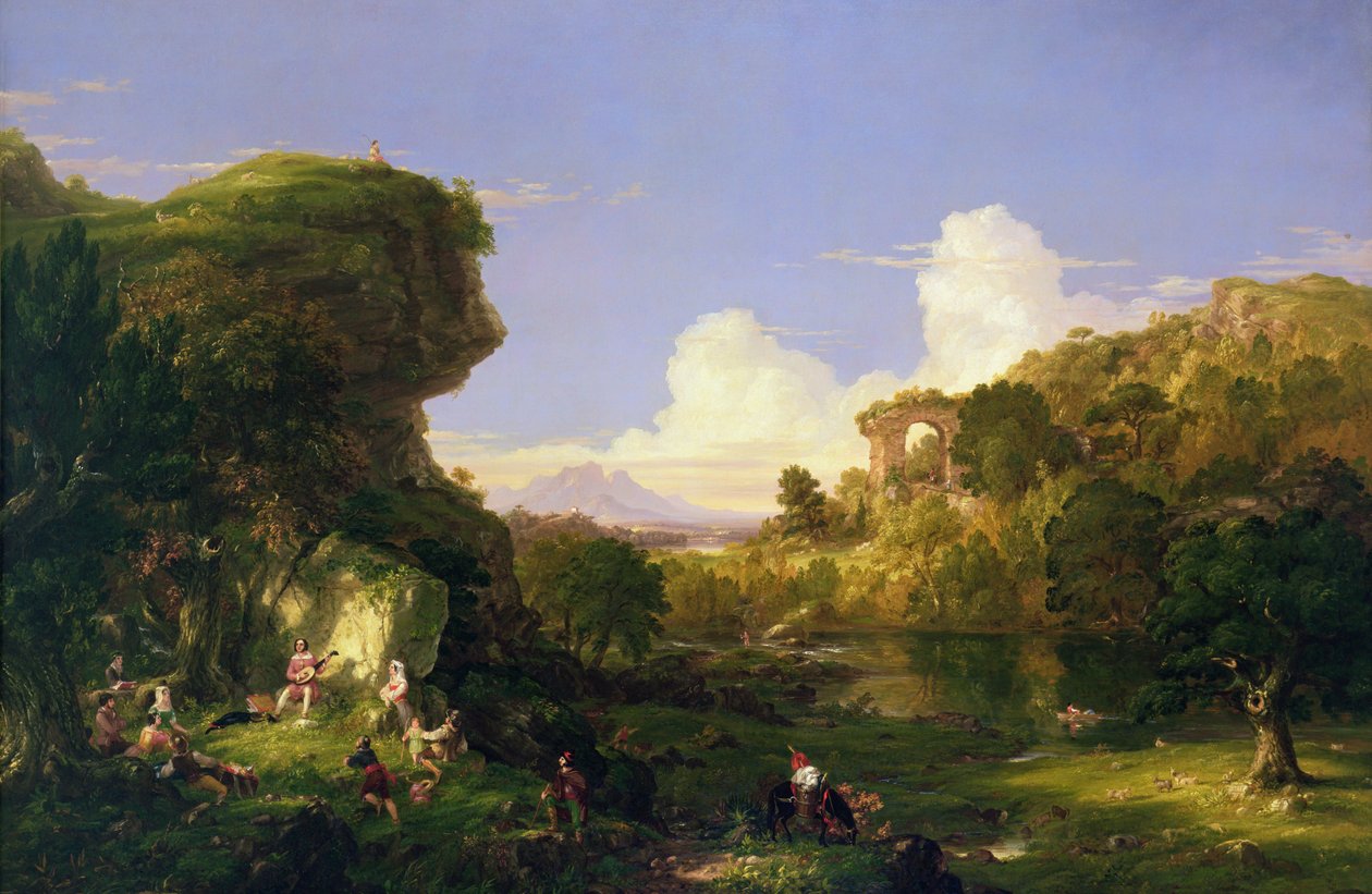 Italialainen maisema tekijältä Thomas Cole