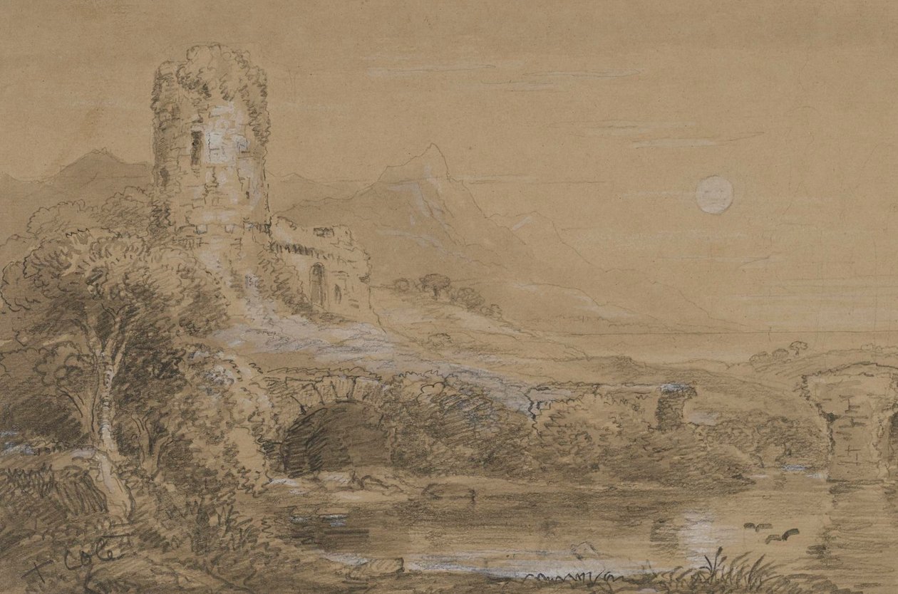 Italialainen maisema tekijältä Thomas Cole