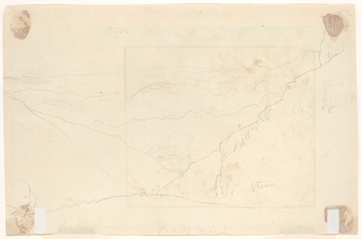 Vuoristomaisema [verso] tekijältä Thomas Cole