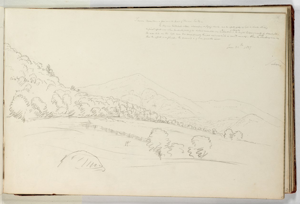 Schroon-vuori lähellä Schroon-järven päätä tekijältä Thomas Cole