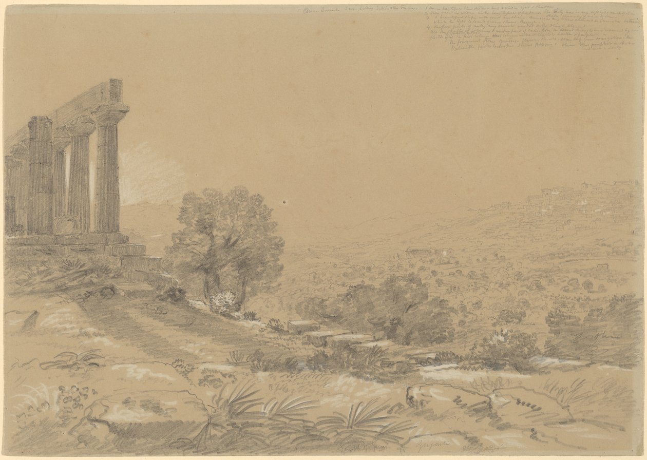 Junon temppeli, Agrigento tekijältä Thomas Cole