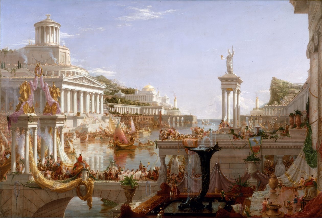 Imperiumin täyttymys / T. Cole / Maalaus, 1836 tekijältä Thomas Cole