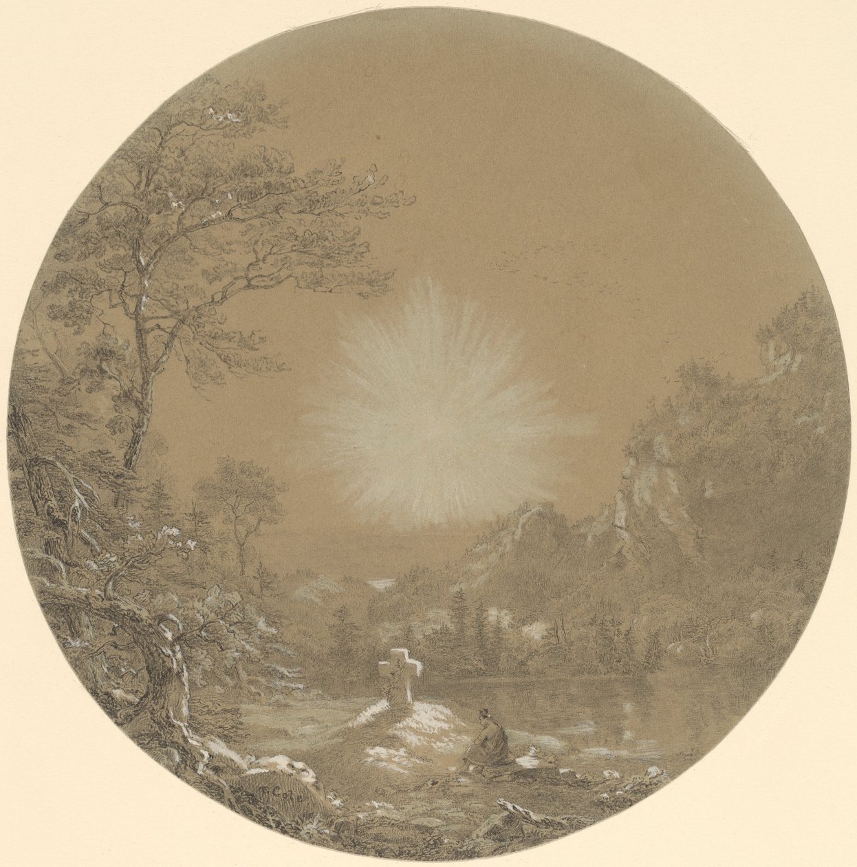 Risti erämaassa tekijältä Thomas Cole