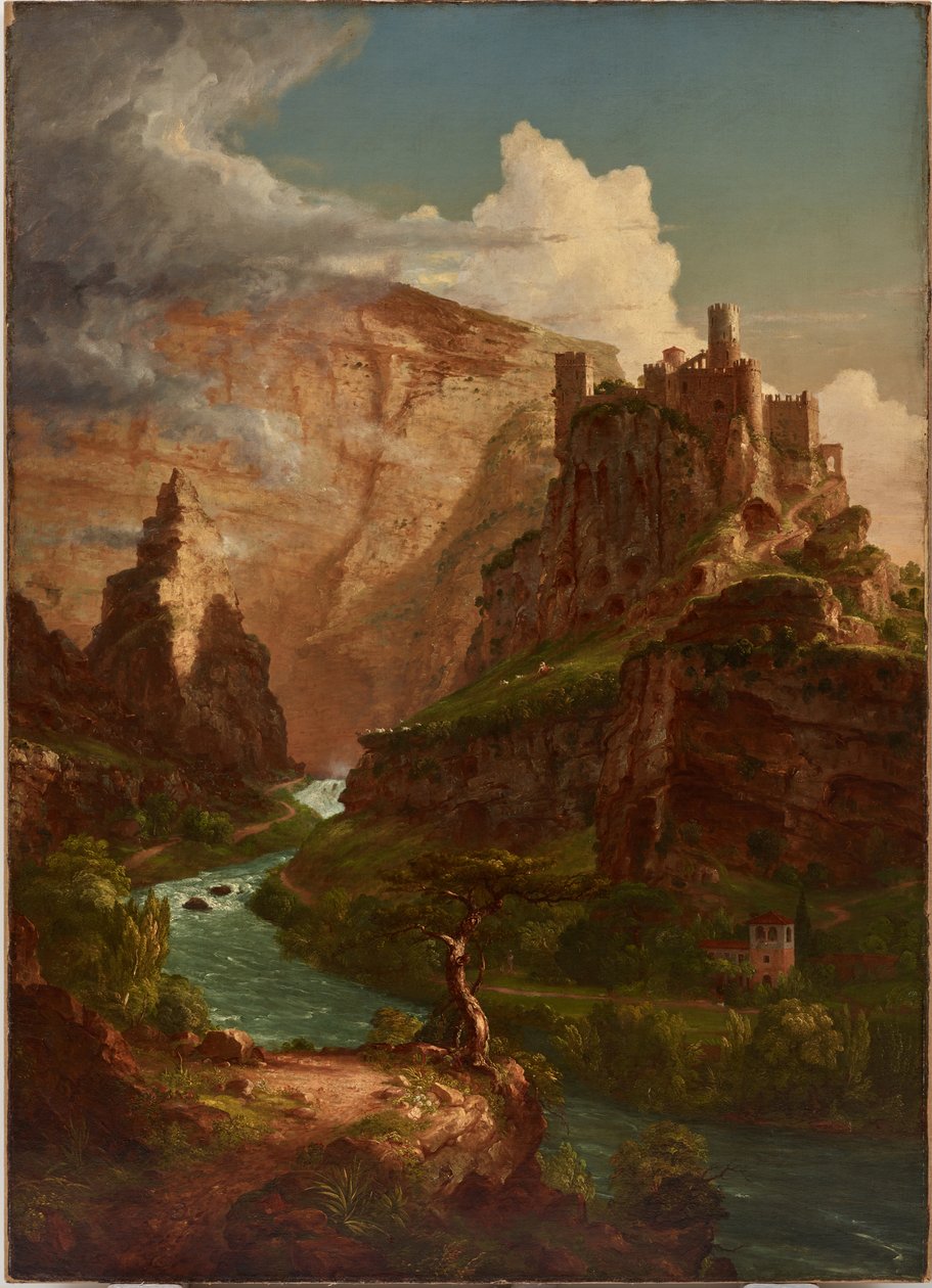 Vauclusen suihkulähde tekijältä Thomas Cole
