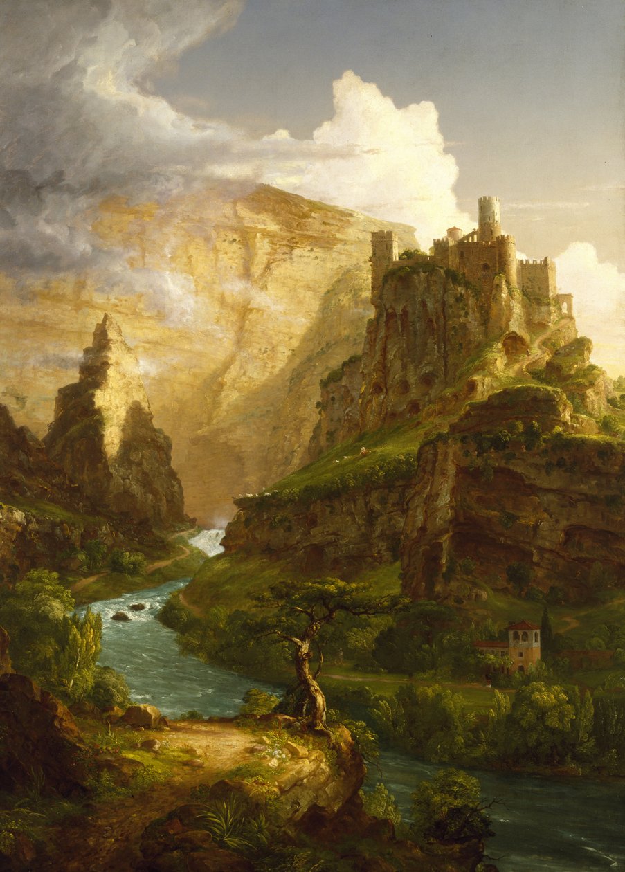Vauclusen suihkulähde tekijältä Thomas Cole