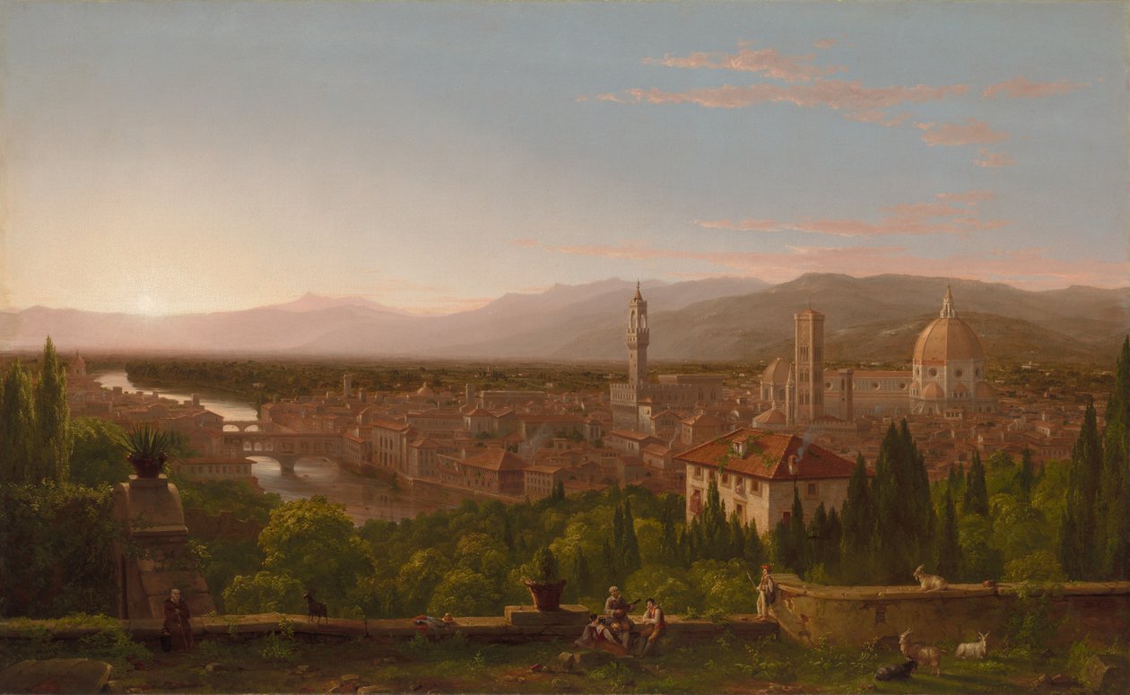 Näkymä Firenzestä tekijältä Thomas Cole