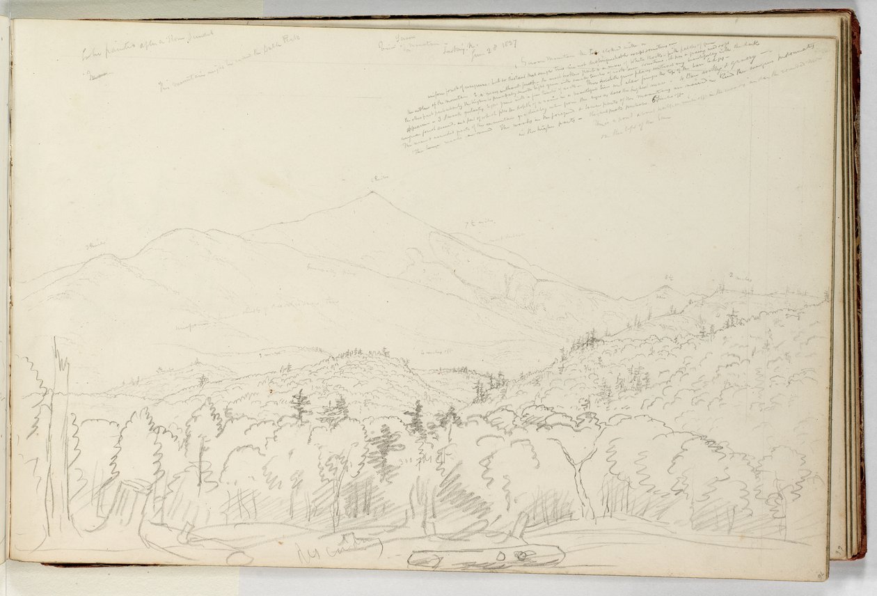 Näkymä Schroon-vuorelle pohjoiseen 28. kesäkuuta tekijältä Thomas Cole