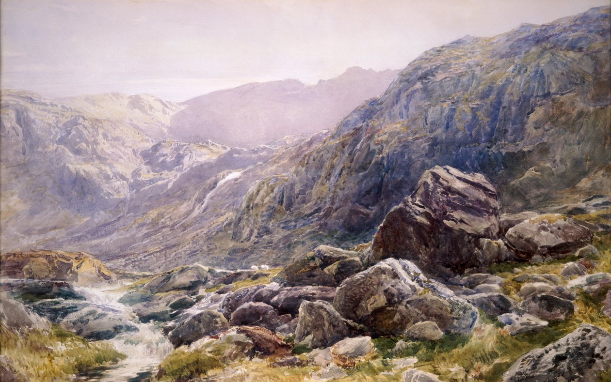 Llanberis Pass, 1875. tekijältä Thomas Collier