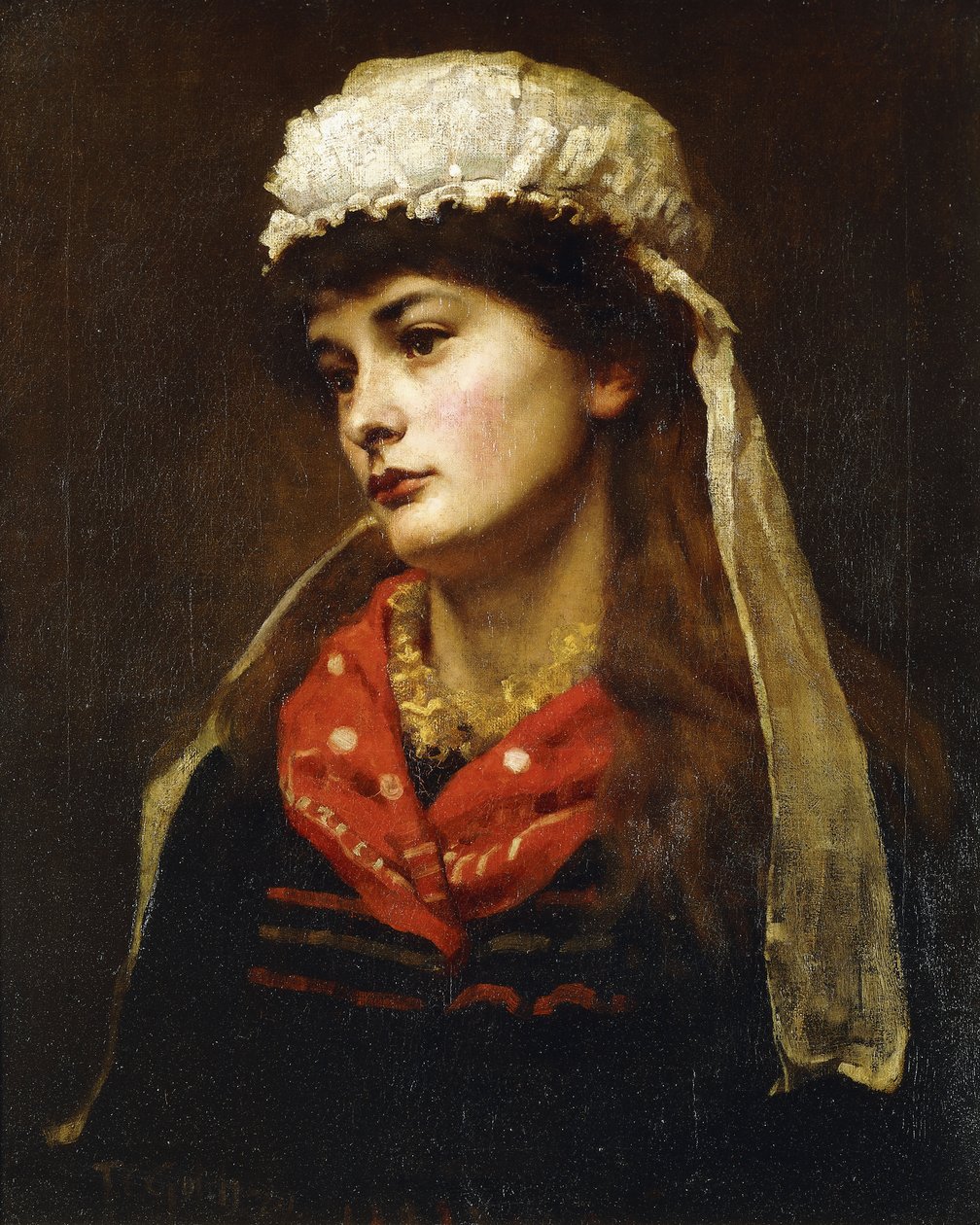 Newlyn Lass, 1889 tekijältä Thomas Cooper Gotch