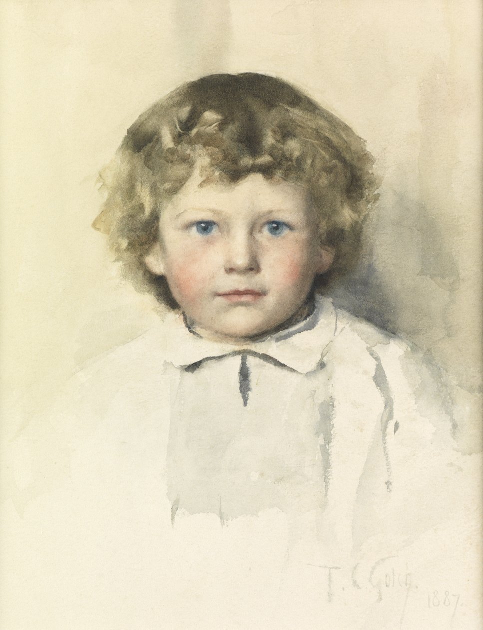 Little Boo, 1887 tekijältä Thomas Cooper Gotch