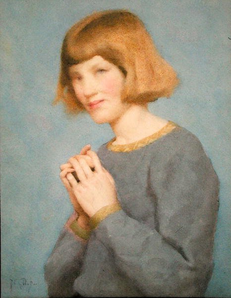 Phyllis Gotch (akvarelli paperille) tekijältä Thomas Cooper Gotch