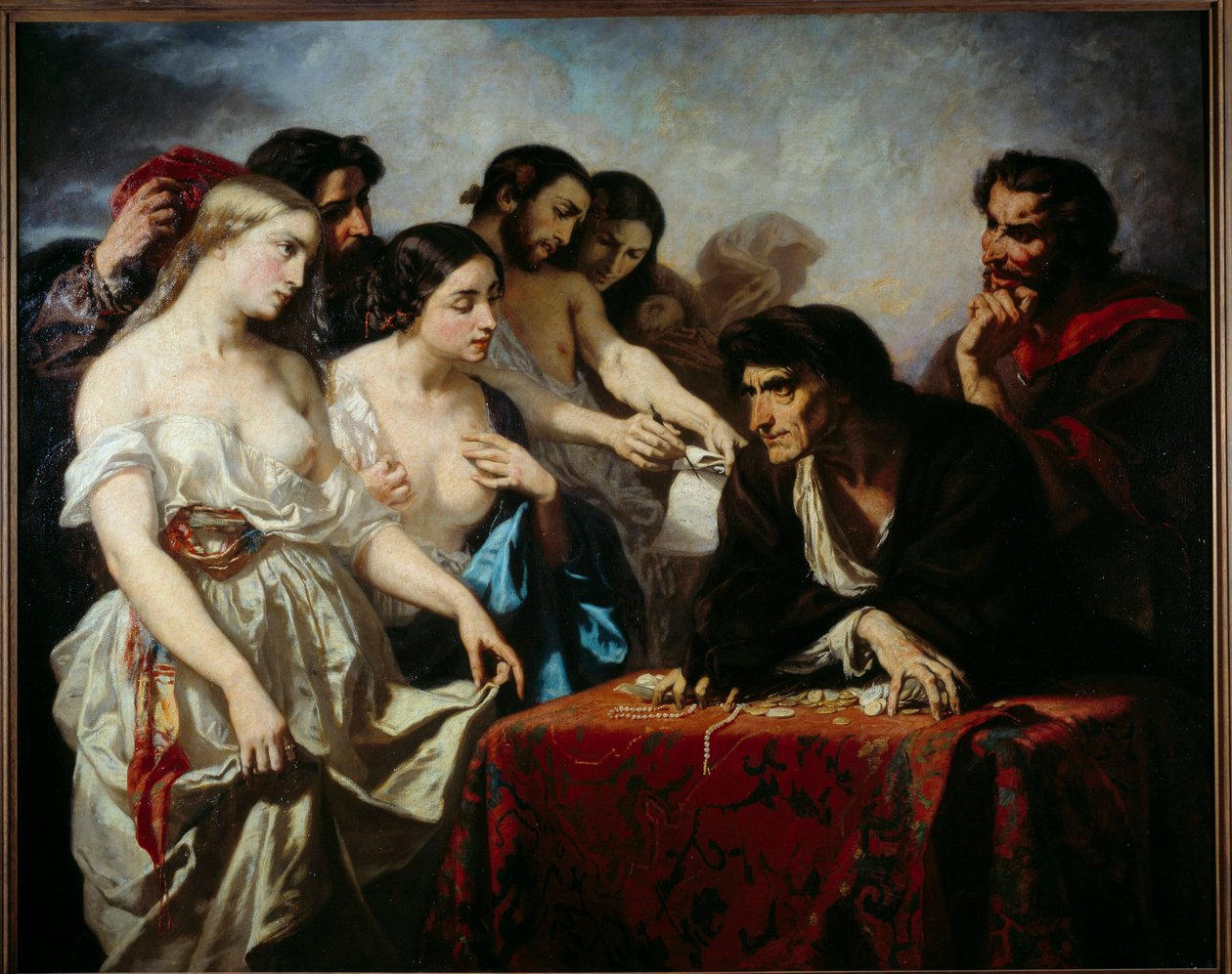 Rakkaus kultaan. Thomas Couturen maalaus (1815-1879) tekijältä Thomas Couture