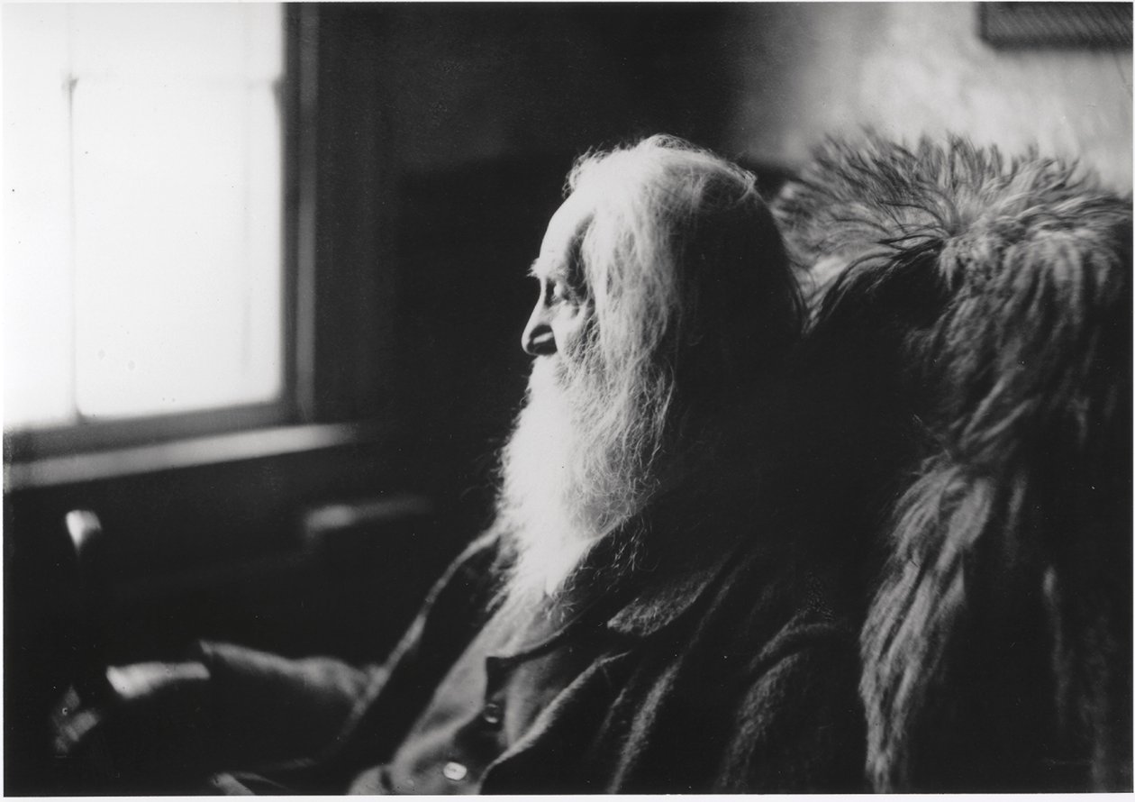Walt Whitman Camdenissa, N.J., n.1891 (hopeapaino paperille). tekijältä Thomas Cowperthwait Eakins