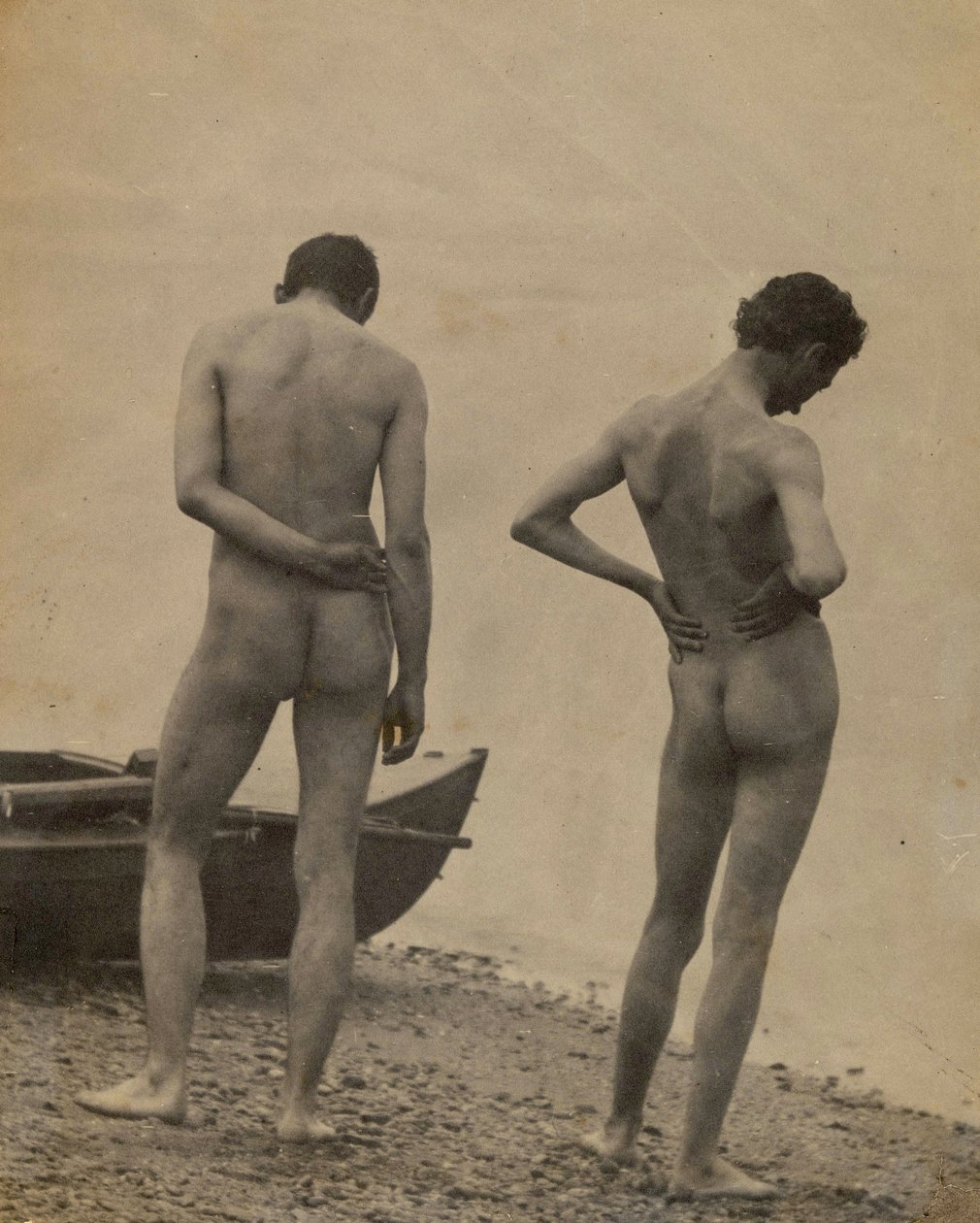 Thomas Eakins ja John Laurie Wallace rannalla, 1883 tekijältä Thomas Cowperthwait circle of Eakins
