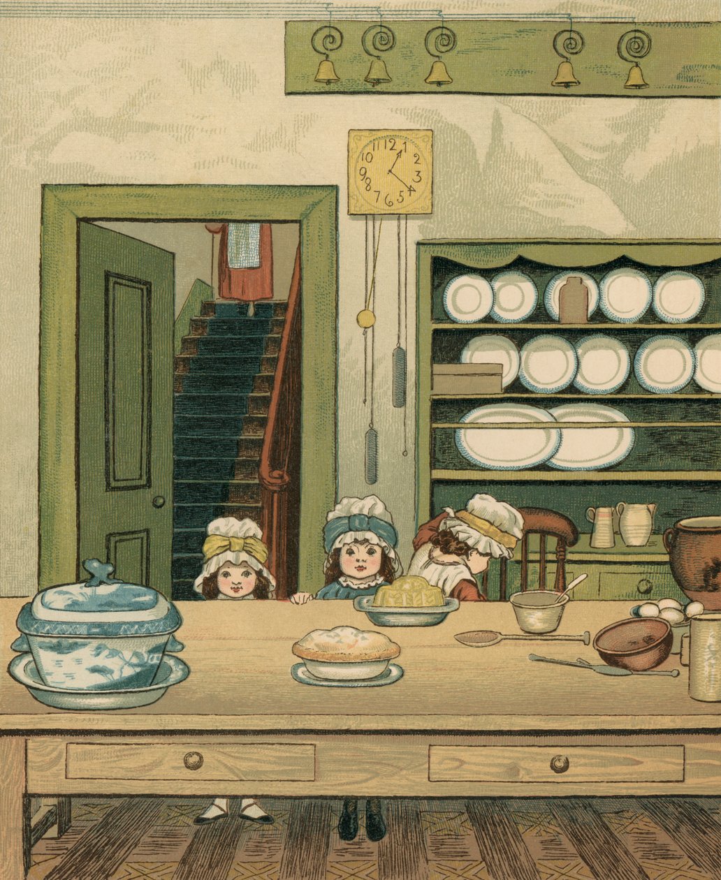 Vida a casa: nens a la cuina de la planta baixa tekijältä Thomas Crane