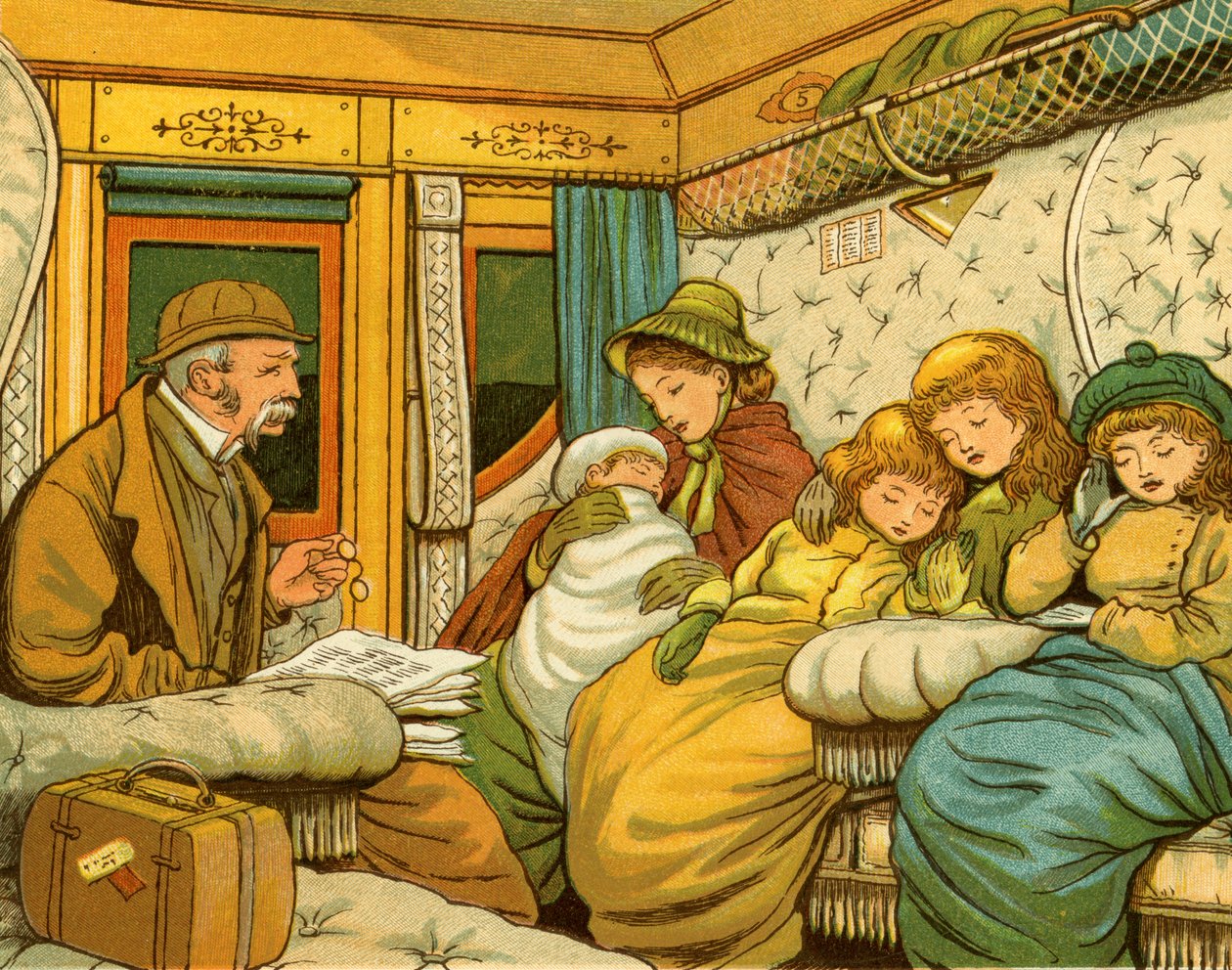 Junamatka 1880-luvulla Pariisista Calaisiin yöllä. tekijältä Thomas Crane